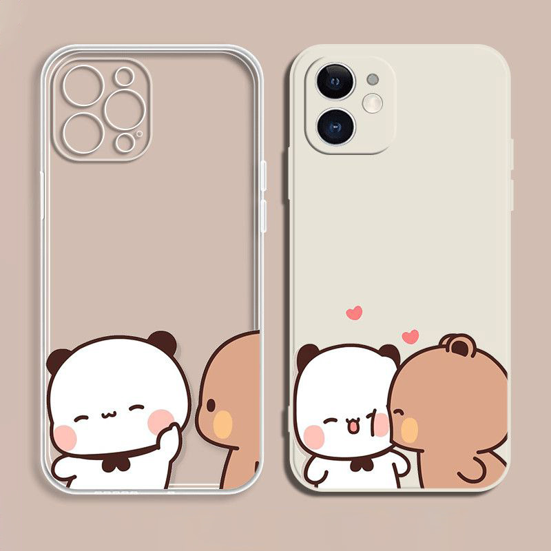 Phone Accessories Wholesale In China - 부부 두두 만화 투명 케이스 아이폰