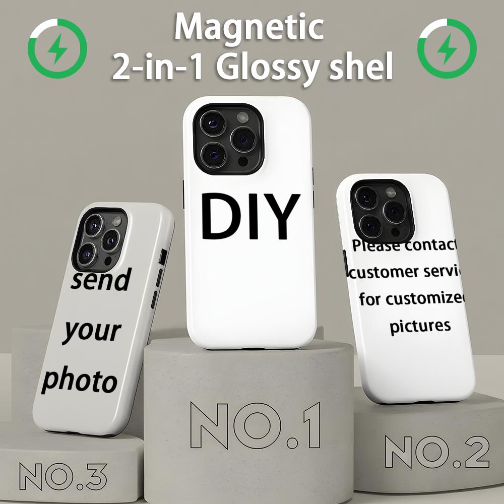 Magnetic Phone Case - 헤헤 휴대폰 케이스 마그네틱 2-in-1 광택