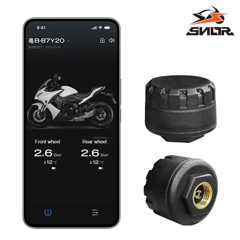 Phone Accessories App - SNOR 고정밀 외장형 오토바이 TPMS 블루투스