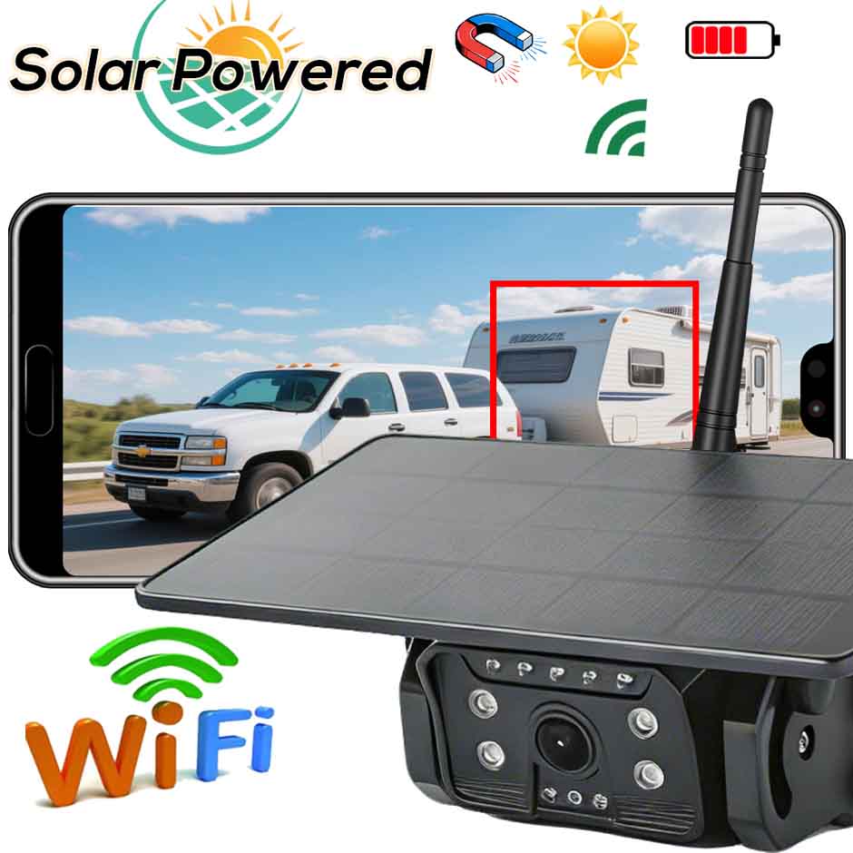 HD 무선 후방 카메라 태양광 자석 마운트 AI 알람. - Phone Accessories App 리뷰 및 가격