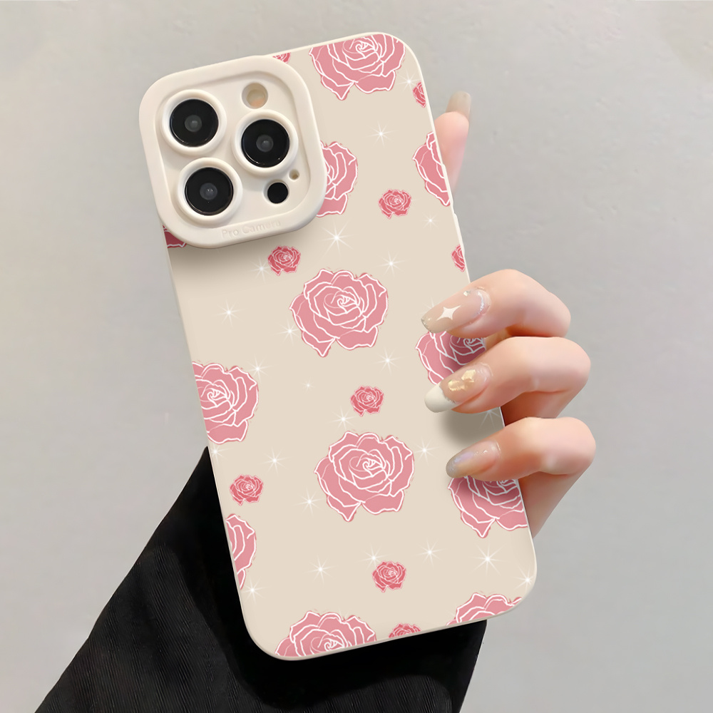 핑크 로즈 INS 손목 스트랩 폰 케이스 (아이폰 17 - Phone Accessories Quotes 리뷰 및 가격