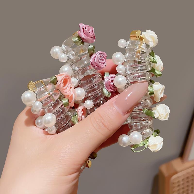 새로운 스타일의 달콤한 나비 장식 로즈 비즈 헤어 액세 - Phone Accessories Wholesale In China 리뷰 및 가격