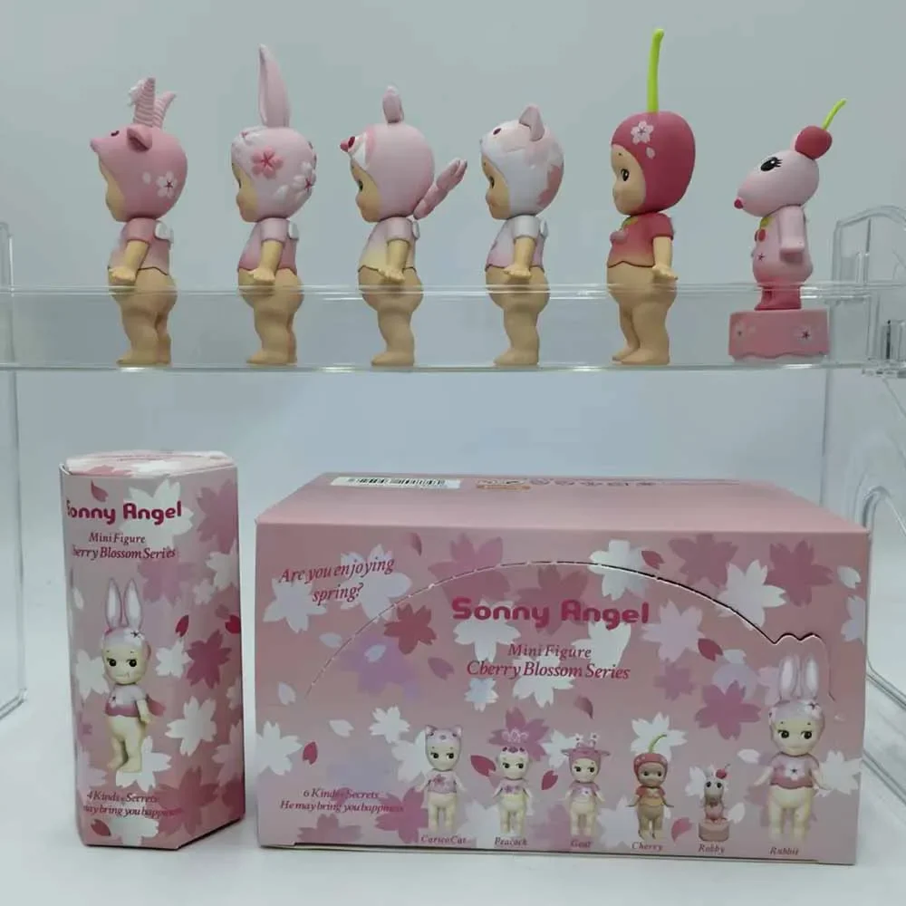 미니 소니 핑크 체리블라썸 시리즈 블라인드 박스 토이즈 - Phone Accessories Sonny Angel 리뷰 및 가격